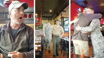 Soldiers Homecoming Surprise For Dad