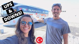 Turkey BUS Travel // From PAMUKKALE to KONYA!! // Our FIRST REAL Bus Experience in Turkey!