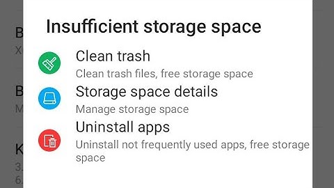 storage space running out infinix  Insufficient storage space