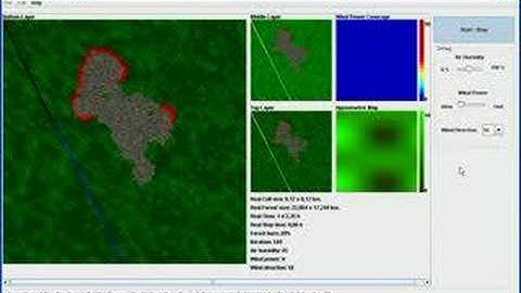 Forest Fire - Simulation on Cellular Automata _2