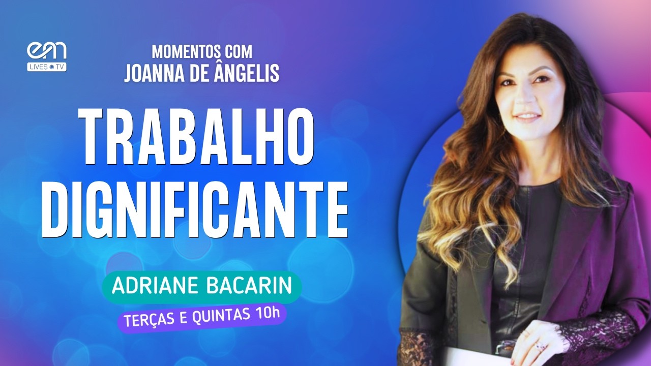 🌟 Produção Exclusiva EM Lives TV – Espiritismo e Mediunidade.

➡️ Série: Momentos com Joanna de Ângelis — Estudos e reflexões das obras de Joanna de Ângelis pela psicografia de Divaldo Pereira Franco

📖 Livro: Luz nas Trevas — Autoria espiritual de Joanna de Ângelis, psicografia de Divaldo Franco — Trabalho dignificante

🌟 Adriane Bacarin/PR, convida-nos à vivência dos ensinamentos da benfeitora espiritual à luz da psicologia profunda e da espiritualidade.

📅  Data:08/09/2026
📌 Terças e quintas | 🕒 10h

🌸 Apresentação: Adriane Viola Bacarin (PR) — Graduada em Administração de Empresas, Direito e Psicologia. Pós-graduada em Psicologia Analítica e Prática Clínica em Espiritualidade; Mestre em Literatura Comparada; Coordenadora de Estudos da Série Psicológica e Palestrante.

▶️ Assista à playlist completa:
https://www.youtube.com/playlist?list=PL6S9KEn3CGmVyr5hfpEEDXUKsiuOxbAQf

▶️ Inscreva-se na EM Lives TV:
YouTube – https://www.youtube.com/espiritismoemediunidade

🔹 Produção: EM Lives TV – Espiritismo e Mediunidade
🔹 Realização: EM Digital – Espiritismo e Mediunidade

🌐 Acesse nossas mídias sociais:
🔹 Site – https://emlives.tv
🔹 Facebook – https://www.facebook.com/espiritismoemediunidade
🔹 Instagram – https://www.instagram.com/espiritismo.mediunidade
🔹 TikTok – https://www.tiktok.com/@espiritismoemediunidade
🔹 Kwai – https://kwai.com/@Emlivestv
🔹 X – https://x.com/EMediunidade

#momentoscomjoannadeangelis #emlivestv #luznastrevas #espiritismoemediunidade #joannadeangelis #divaldofranco #adrianebacarin #psicologiaespiritual #autoconhecimento #jesus #amor #paz #emdigital #trabalho