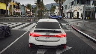 ⁴ᴷ⁶⁰ 𝗚𝗧𝗔 𝟲 PS5 Graphics!? Audi RS7 2021 & Action Gameplay | PC Heavily Modded GTA 5 | RTX 3090