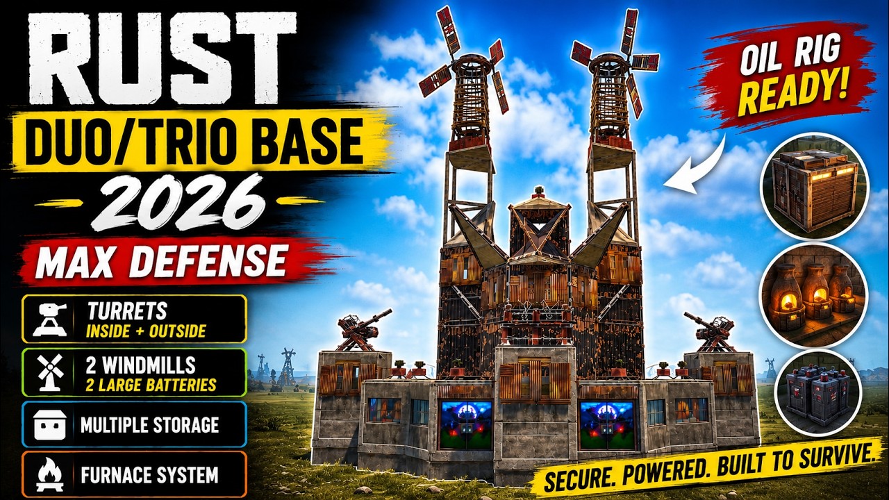 Rust Duo/Trio Base 2026: Multi-Windmill Compound