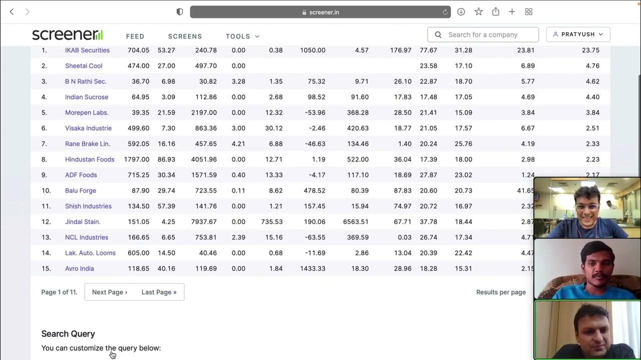 A quick guide on creating a custom query on screener in screener