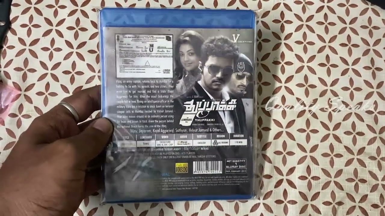 Thuppakki Tamil Original Bluray