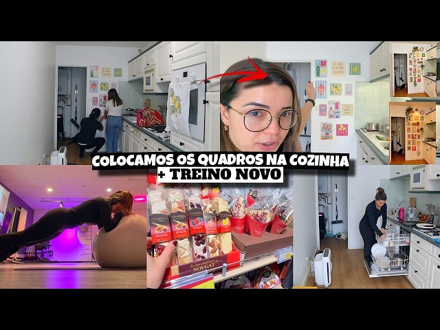 COLOCAMOS OS QUADRINHOS NA COZINHA, TREINO NOVO e muito mais ❤️ - Bruna Paula