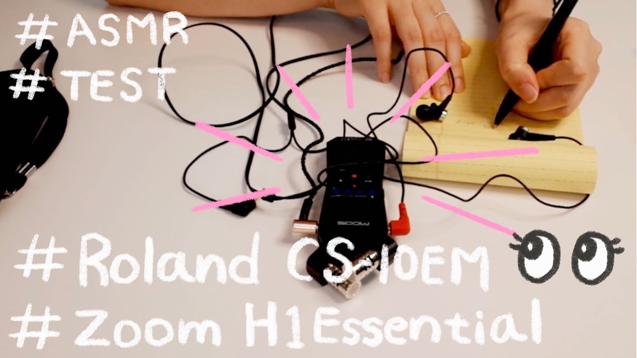 Zoom H1 Essential with Roland CS-10EM Recording Test | Binaural | asmr 마이크 테스트