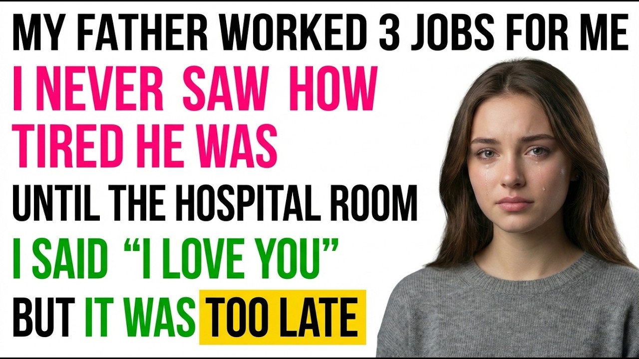 My Father Worked 3 Jobs So I Could Study — I Told Him I Loved Him Too Late..