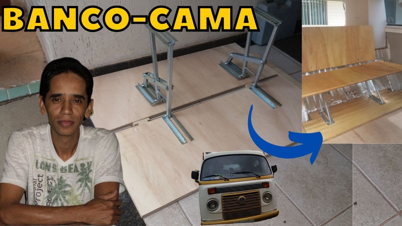 MONTAGEM e INSTALAÇÃO DO BANCO CAMA com PORCA REBITE - ROCK AND ROLL BED. #037 Rota Kombinada.