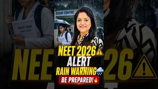 NTA Update 🚨 NEET Exam Day Guidelines | NTA Advisory for NEET 2026 🌧️ Rain Alert &amp; Document Rules