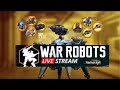 🔴 LIVE War Robots | 2500 D-GEM GIVEAWAY | 1M DMG PER SHOT SETUP💀