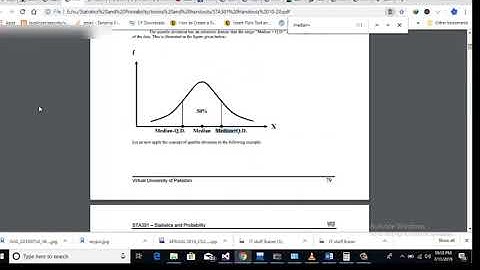 STA301 Statistics and Probability quiz #1 spring 2019