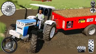 لعبة محاكاة قيادة الجرارات الهندية ثلاثية الأبعاد Indian Tractor Simulator Cargo | Android GamePlay screenshot 4