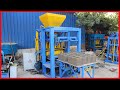 QT4-24 semi automatic cement concrete hollow block making machine for 8, 6, 4 inch blocks bricks