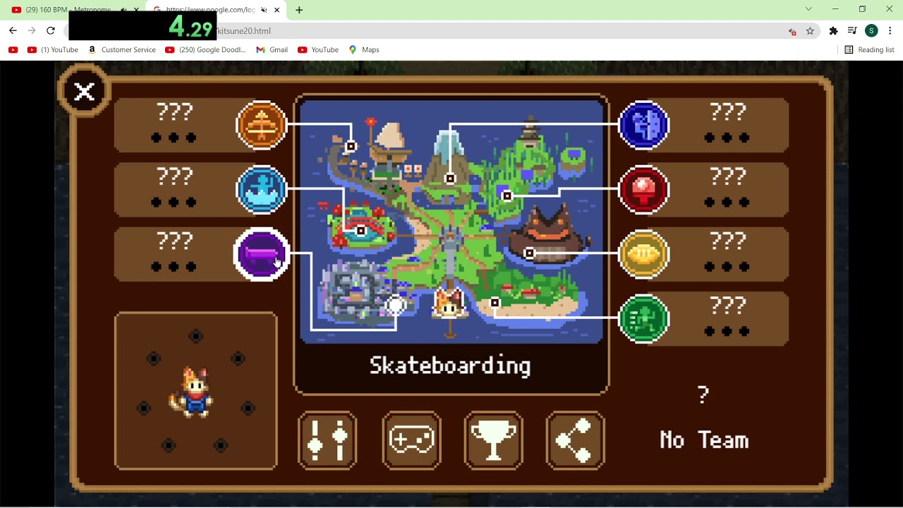 Google Doodle Champion Island Games Begin tama% speedrun.(Credit: Qumu ...