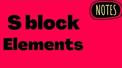 S block elements | handwritten notes | pdf | class 11  | by Sourabh Raina