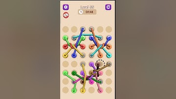 tangle rope 3d : Untwist knots level 54 and 55