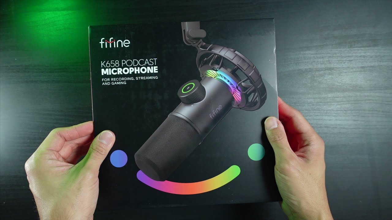 Fifine K658 Dynamic Mic Unboxing and Sound Test ASMR 