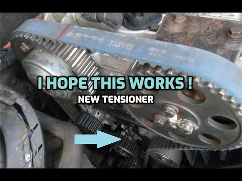 CHANGING TIMING BELT TENSIONER ~ 2001 VOLVO V70XC 2.4T B5244T3 ~ USING