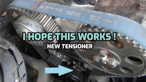 CHANGING TIMING BELT TENSIONER ~ 2001 VOLVO V70XC 2.4T B5244T3 ~ USING CRANK AND CAMSHAFT LOCK TOOLS