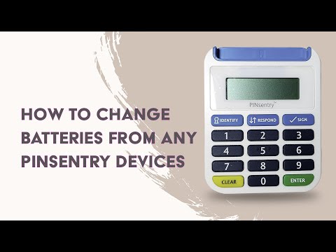 Change PINsentry battery