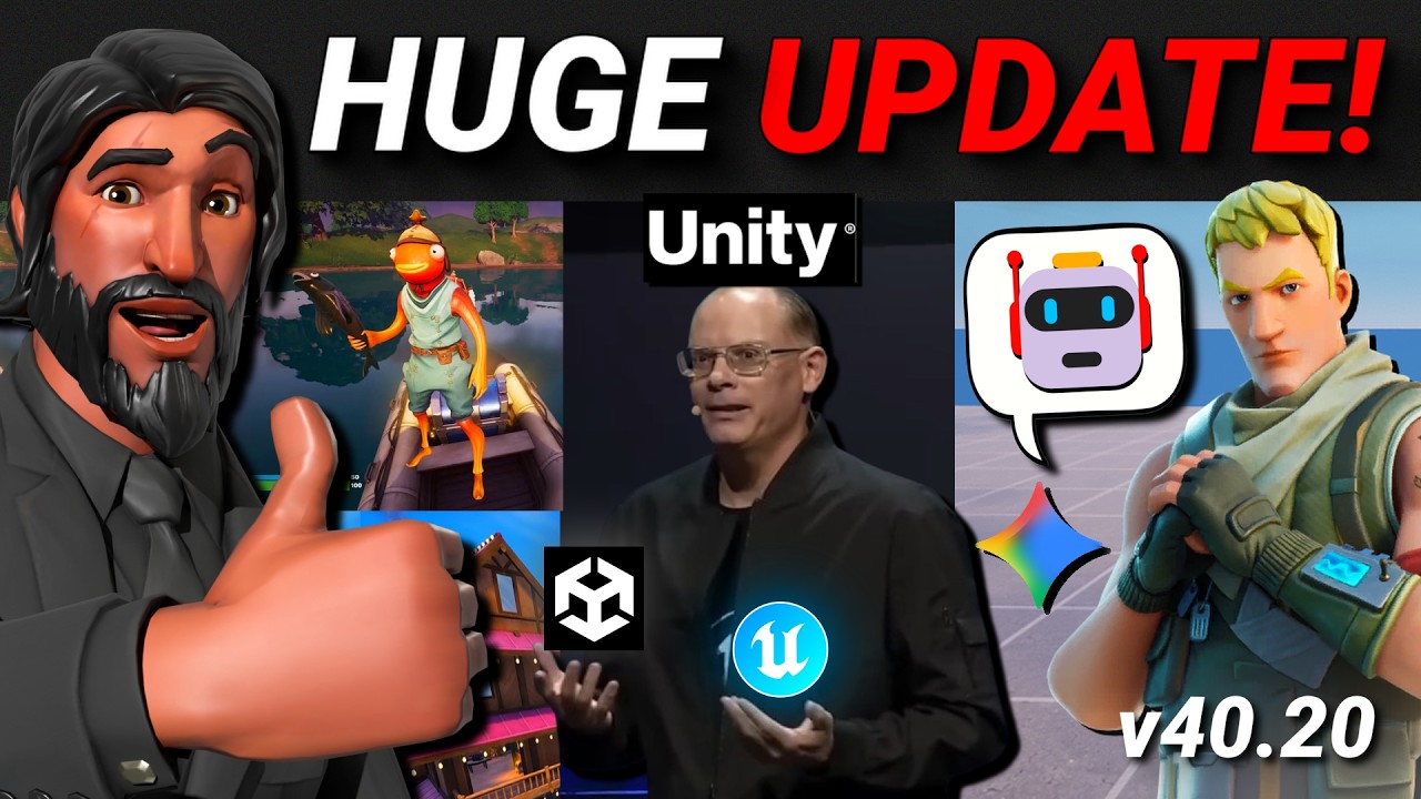 UEFNです。 Huge Update! Custom Items, AI Conversations, Unity News & More in