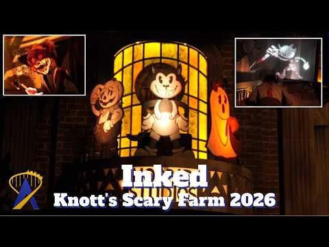 INKED Full Walkthrough - NEW Haunted Maze - Knott's Scary Farm 2026