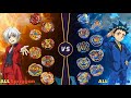 Beyblade burst bu all spriggan vs all valkyrie  relay battle bu   bu