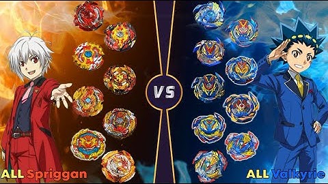 베이블레이드 버스트 BU  【ALL 스프리건 VS ALL 발키리】 릴레이 배틀 ベイブレードバーストBU Beyblade Burst BU