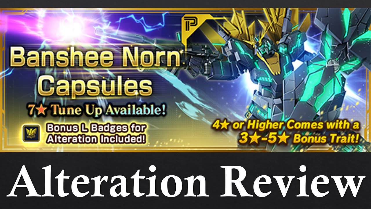 Summon For L Badges Banshee Norn Alteration Review (Gundam Breaker