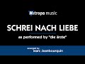 Schrei nach Liebe – arr. by Marc Jeanbourquin