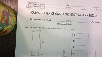 Surface Area of Cubes and Rectangular Prism Notes Part 1