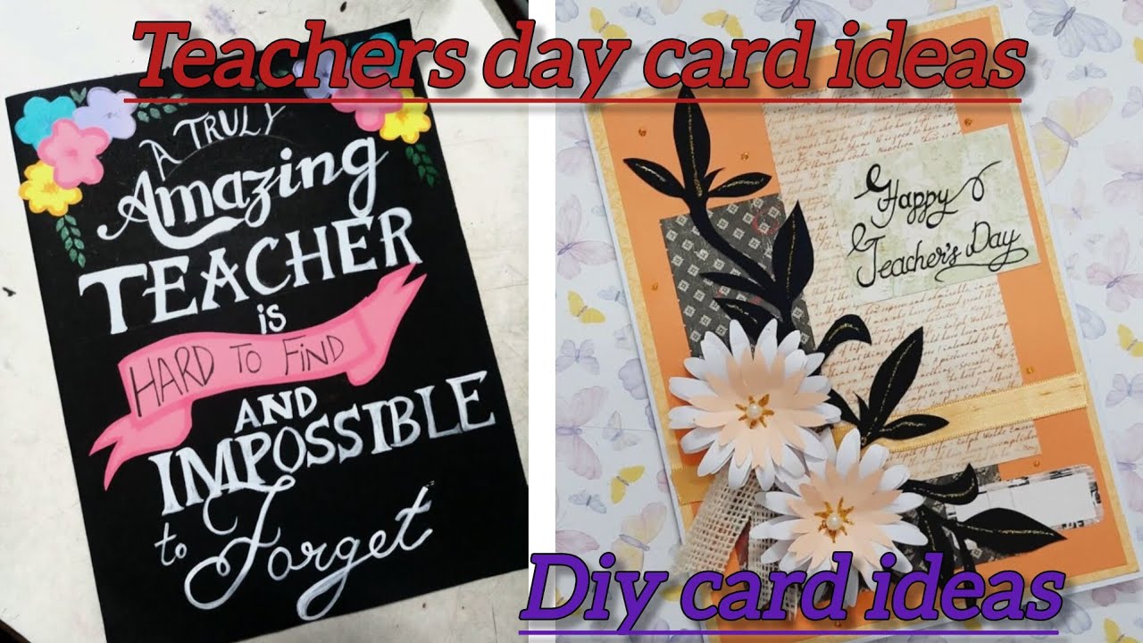 Teachers day card making ideas for school kids/homemade diy cards/diy card making ideas....