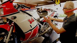 Yamaha RZV500 V4 Two Stroke street legal Kenny Roberts &amp;  Eddie Lawson GP500 Racer The Inside Story