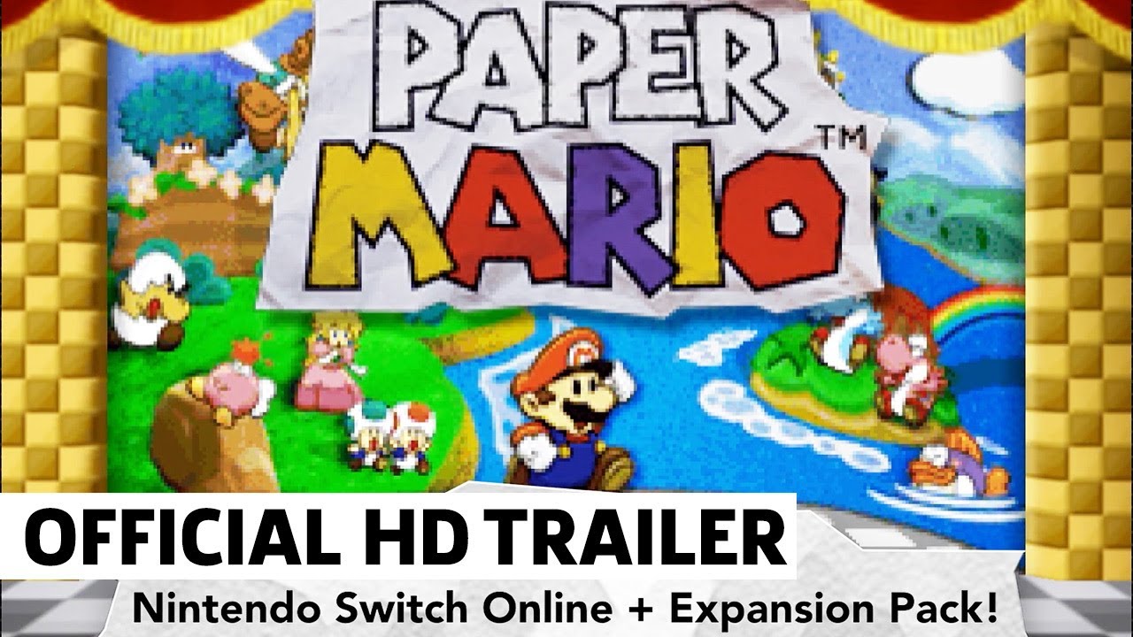 Paper Mario Trailer - Nintendo 64 - Nintendo Switch Online 