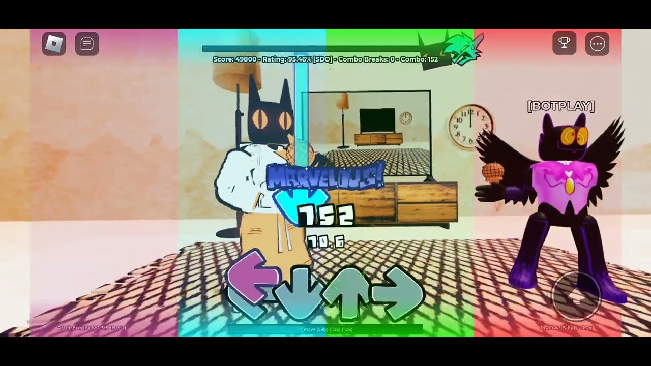 Mrow Mod fnf Mrow (Cat fight mod) (FC) - YouTube