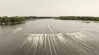Original World Record Footage 38 Barefoot Skiers