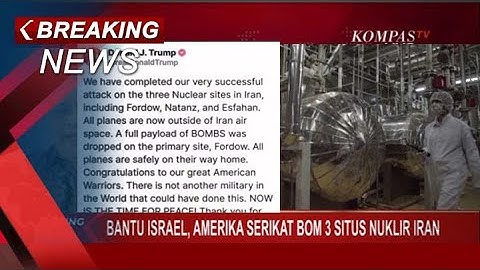 LAATSTE NIEUWS | VS bombardeert 3 Iraanse nucleaire sites om Israël te helpen! President Trump onthult