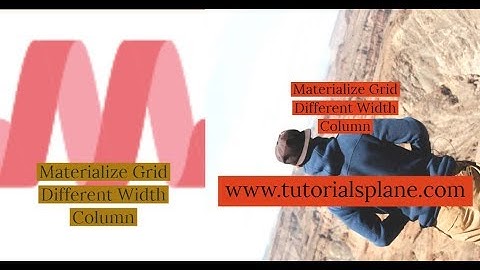 Materialize Grid - Columns With Different Width