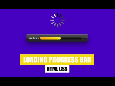 Loading Progress Bar CSS | How to make Preloader in CSS?
