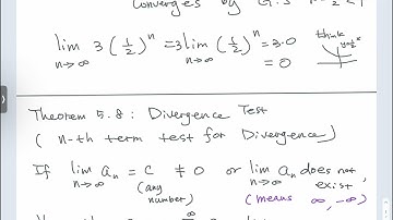 Calculus2: 5.3 The Divergence and Integral Tests