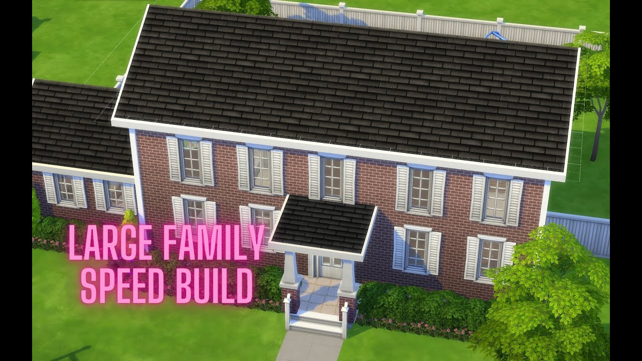 Large Family Home || Speed Build - YouTube