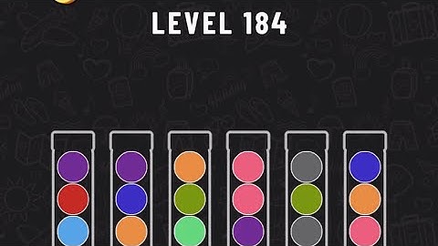 Ball Sort Puzzle Level 184 #ballsortpuzzle #ballsortpuzzlegameplay #puzzlegame #mobilegames