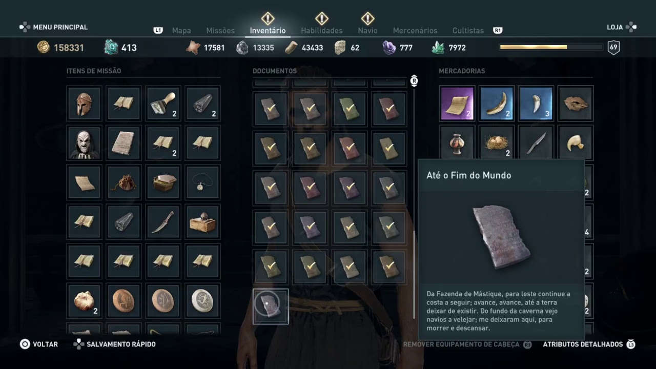 ASSASSIN'S CREED ODYSSEY DOCUMENTOS Até o