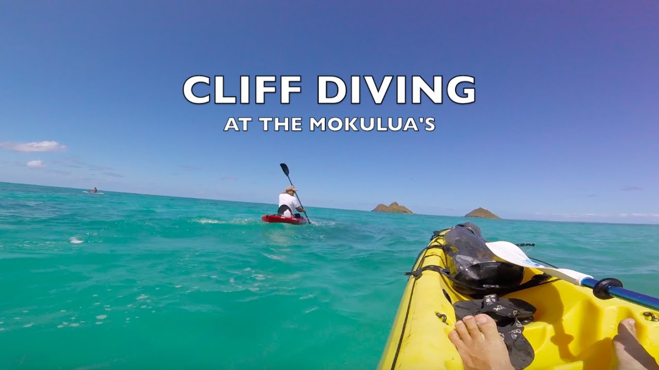 Cliff diving at Mokulua Islands Hawaii YouTube