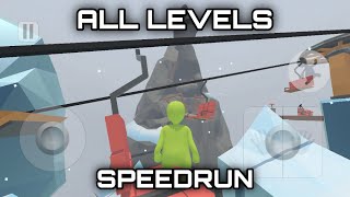 Human: Fall Flat All Levels Speedrun in Mobile | My Best Speedruns in Mobile
