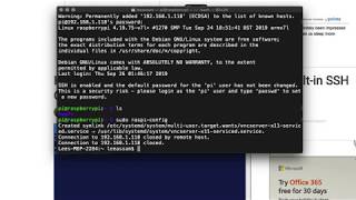Connecting to your Raspberry Pi using SSH when you are setting it up in Headless Mode