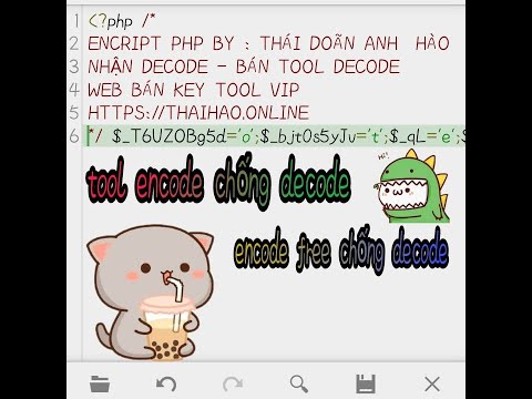 Tool Encode Chống Decode | Thái Hào | PHP ENCODE|