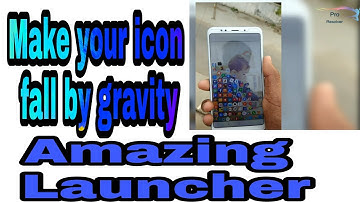 Make your icon fall by gravity