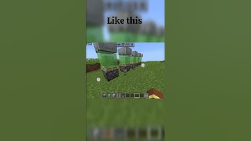 how to make a minecart wave by redstone.#minecraft #gaming #shorts #new #minecraftproject